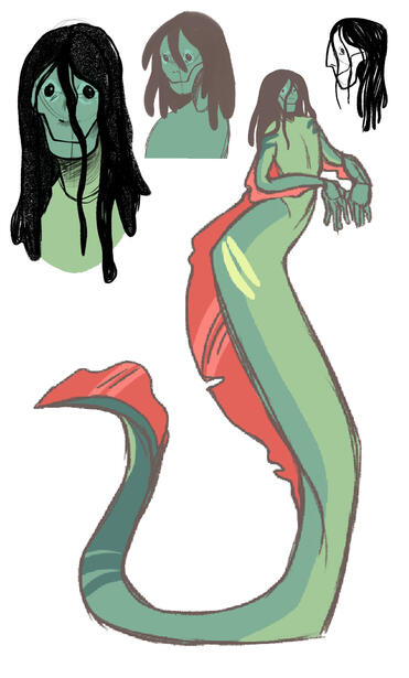 Fish Kid Mermaid Character Sheet